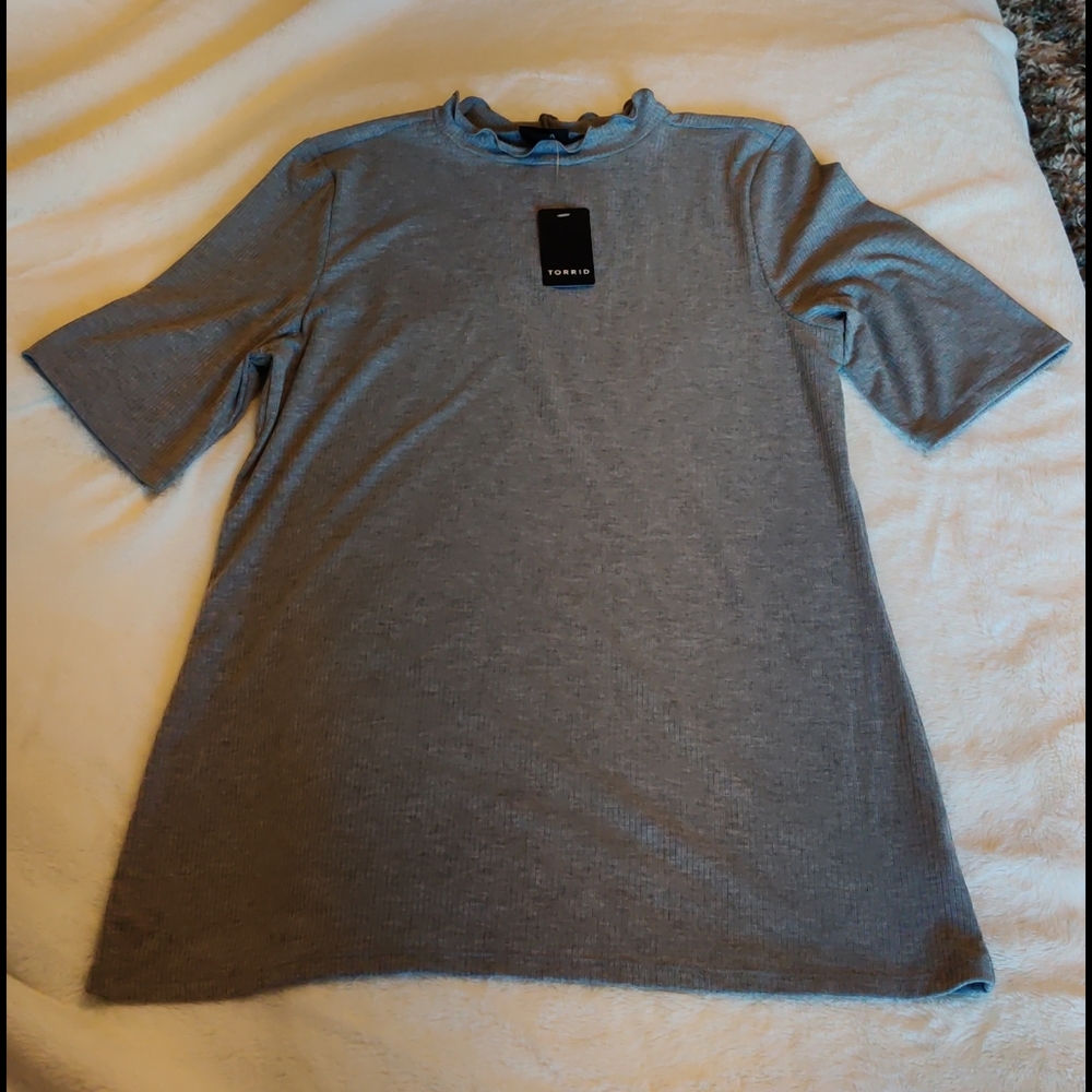 NWT torrid top with ruffled neckline